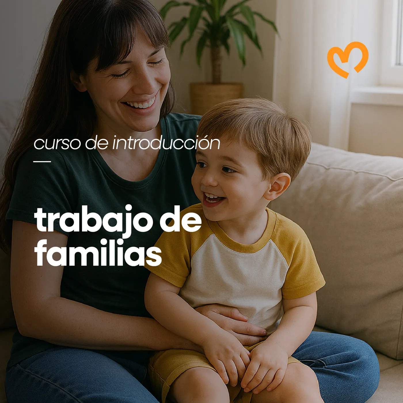 Cartel del curso Trabajo de familias